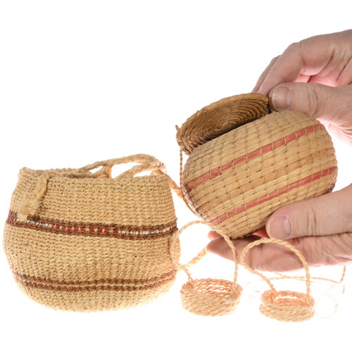 Native American Woven Hanging Baskets Closeout Lot 8116