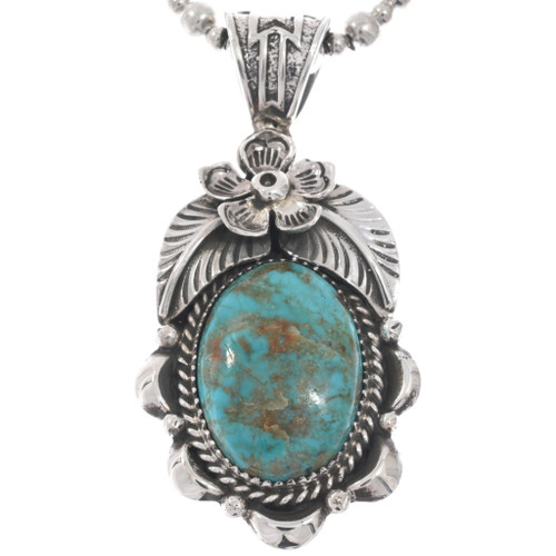 Authentic Native American Turquoise Pendant 49466