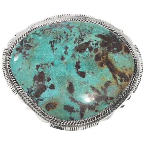 Large Real Turquoise Belt Buckle 49552