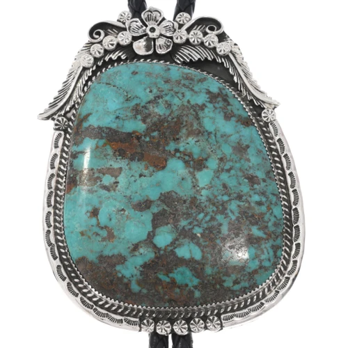 Large Real Turquoise Bolo Tie 49553