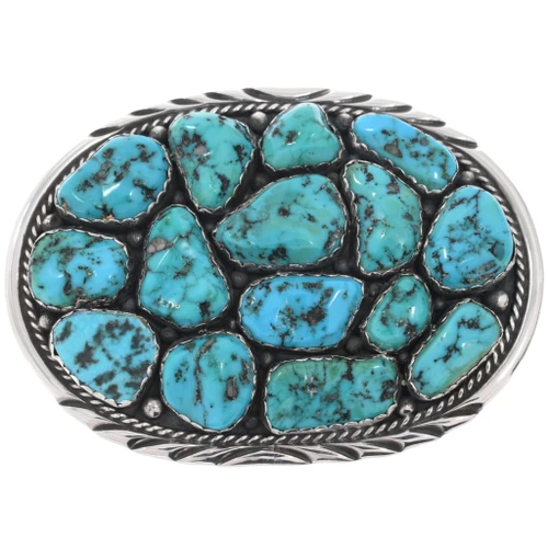 Vintage Sleeping Beauty Turquoise Belt Buckle 49629