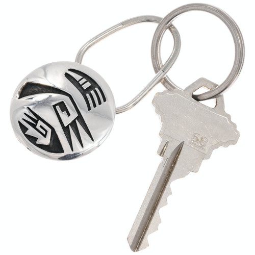 Sterling Silver Hopi Pueblo Design Key Chain 50291