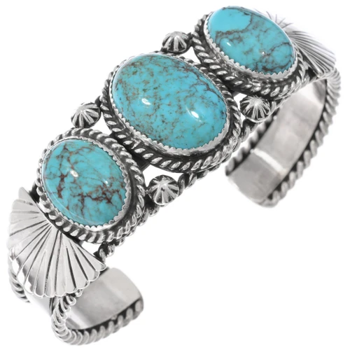 Authentic Navajo Turquoise Cuff Bracelet 49727