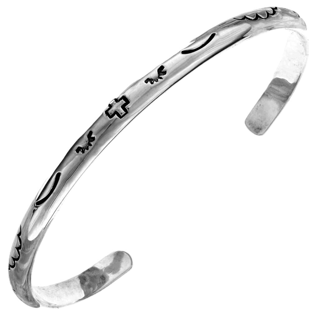 Understated Navajo hand stamped bracelet