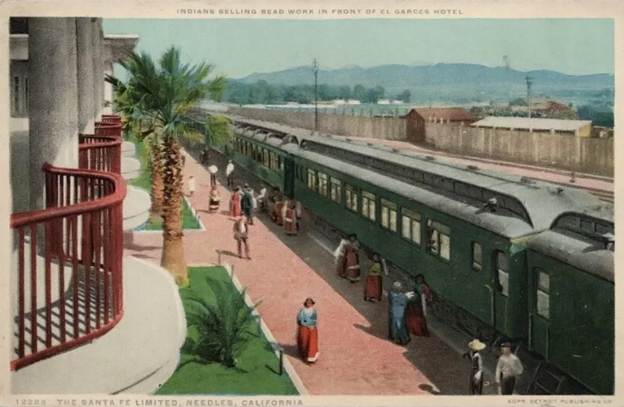 Passengers waiting to board a train
