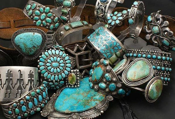 Variety of Navajo Jewelry Sterling Silver with Turquoise