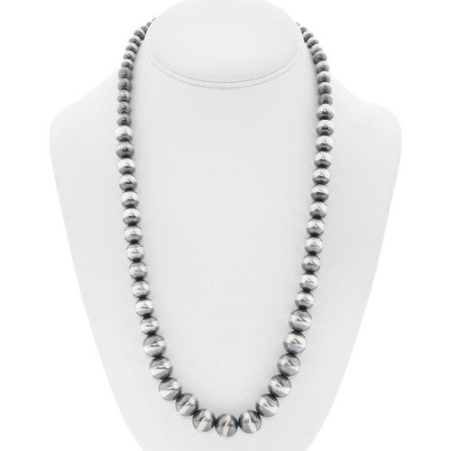 Navajo Santa Fe Silver Desert Pearl Necklace 23447