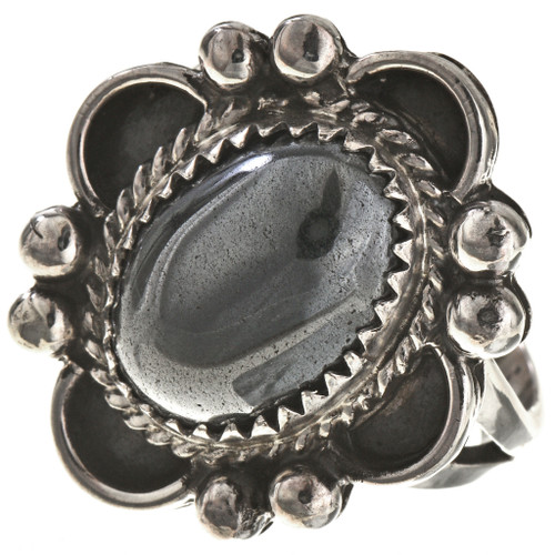 Curled Wire Alaskan Diamond Ladies Silver Navajo Ring 28690