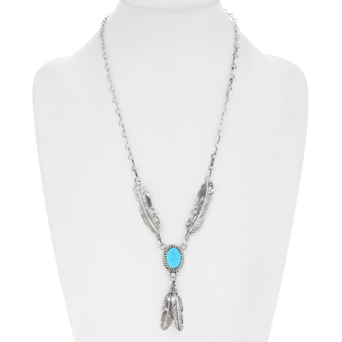 アクセサリー M.Cohen Turquoise Feather Necklace 416TbOA4lQL.jpg_BO30,255,255,