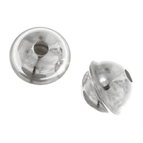 6mm Sterling Silver Bench Beads Package of 25 35529