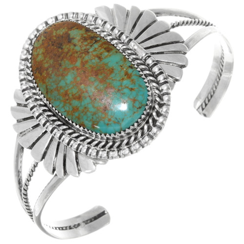 Genuine Nevada Turquoise Ladies Navajo Bracelet Cuff 28283