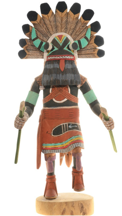 First Mesa Broadface Hopi Kachina Doll Collectible by D Adams 43083