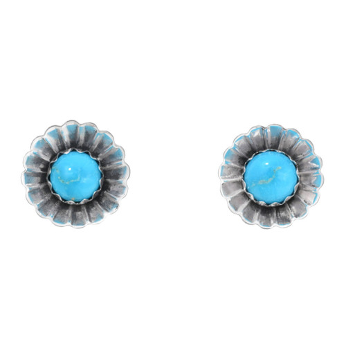 Happy Flower Earrings in Turquoise main image 0