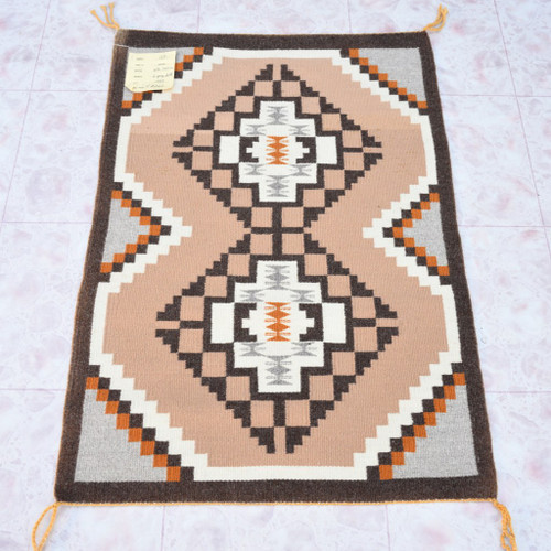 Vintage Two Grey Hills Rug 3.1 Feet by 2 Feet by Helen Matcher 43459