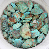 Large Turquoise Rough Nuggets Blue Alacran One Pound Lot 37828