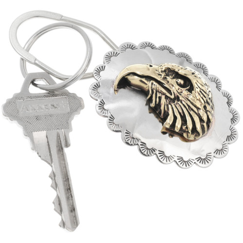 Native American Eagle Key Ring by Thomas Begay 44158