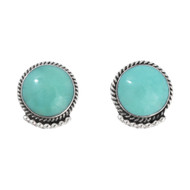 Round Turquoise Earrings 46175