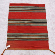 Vintage Chief's Saddle Blanket Navajo Rug Handwoven Wool 46324