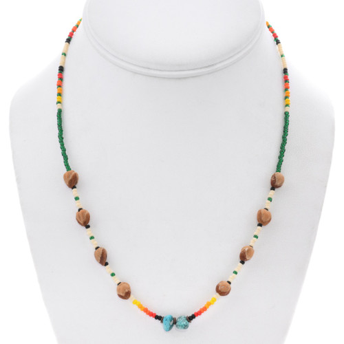 Ghost Bead Necklace Navajo Hand Beaded by Andrea Begay 48485