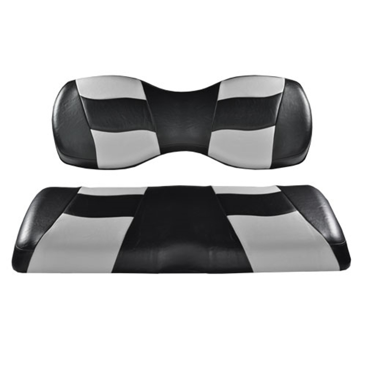 Tsunami Black/Blue Front Seat Cushion for Club Car Precedent Golf Cart  12-Up - Performance Plus Carts