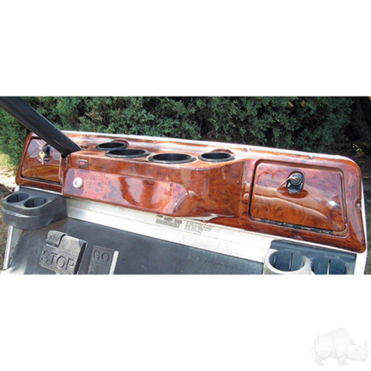 Club Car DS Golf Cart Custom Dash Assembly Wood Grain for 1993 and Up