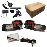 EZGO TXT Golf Cart ALL LED Deluxe Street Legal Light Kit, Headlight Kit