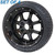 Night Stalker 14" Black Golf Cart Wheels with Low Profile Street Tire Set