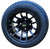 12" Black Lizard Gloss Black Wheels and 215/40-12 Low Profile DOT Tires-Set of 4