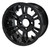 12" Vampire Gloss Black Wheels and 215/50-12 DOT Golf Cart Tires -Set of 4