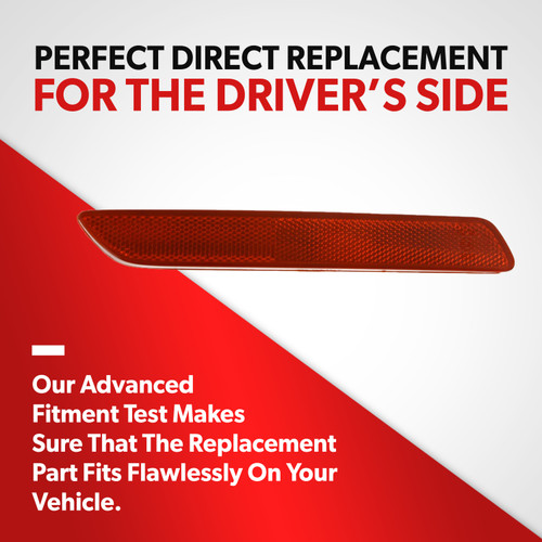 For 2010 2011 Honda CR-V Sport Bumper Face Bar Reflector Light Lamp Driver Side (driver_side / replacement)