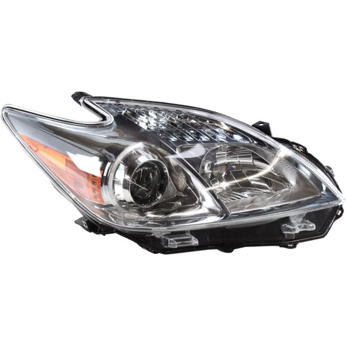 For 2010-11 Toyota Prius Headlight Headlamp Clear Lens With Bulb Passenger Side (certified / replacement)