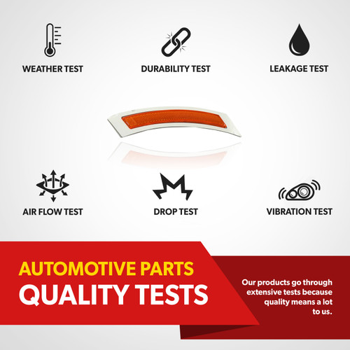 For 2008-2010 BMW 528i 535i 550i M5 Front Bumper Reflector Light Driver Side (replacement)