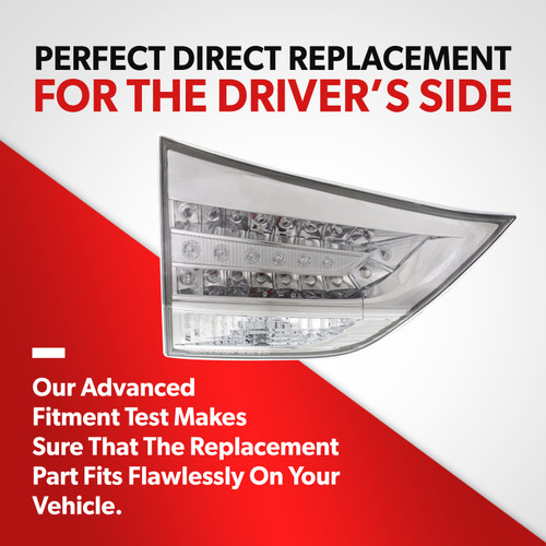 For 11-20 Toyota Sienna Mini Passenger Van Inner Tail Light Assembly Driver Side (driver_side / replacement)