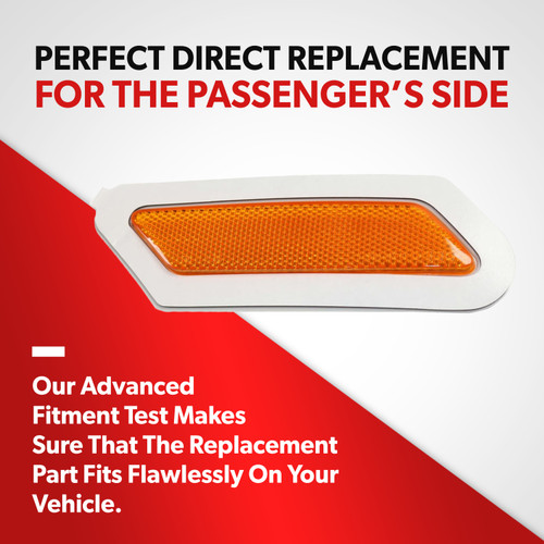 For 2018-20 Audi Q5 SQ5 Sport Bumper Reflector Light Replacement Passenger Side