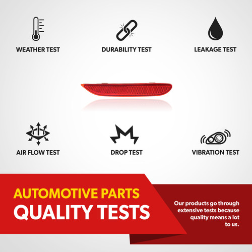 For Nissan Altima LEAF Pathfinder Rogue Sport Sentra Bumper Reflector Passenger (passenger_side / replacement)