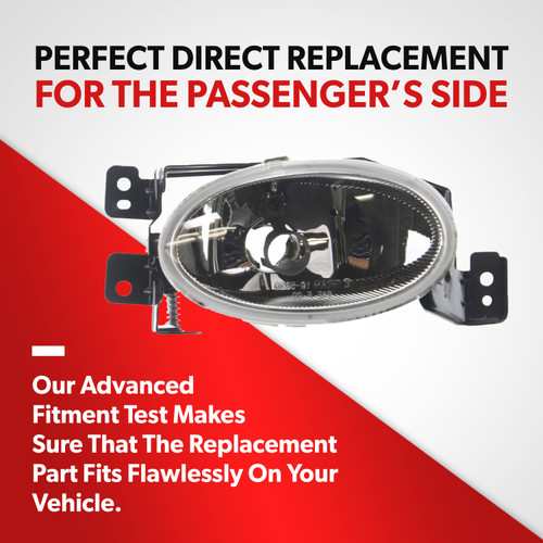 For 2004-2008 Acura TSX Base Sedan LED Fog Driving Light Lamp Passenger Side (passenger_side)