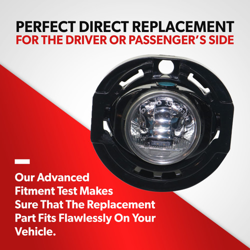 For 2014-2020 Jeep Grand Cherokee Sport Fog Light LED Driver or Passenger Side (driver_side / passenger_side / replacement)