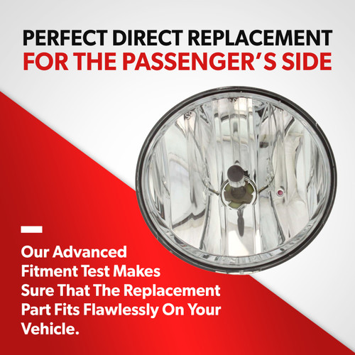 For 2007-2014 GMC Sierra 1500 2500 HD 3500 HD Fog Light Assembly Passenger Side (capa / passenger_side / replacement)