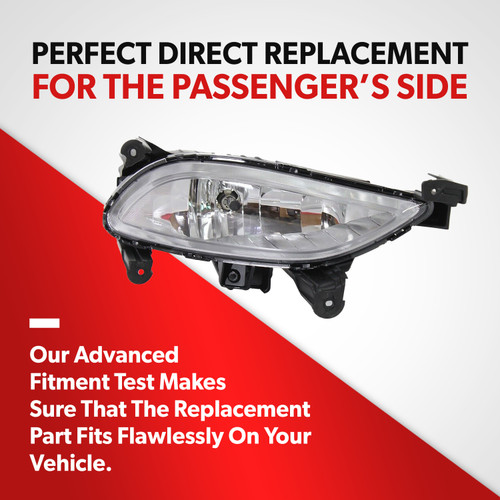 For 2011 2012 2013 Hyundai Sonata 2.0T GL GLS SE Fog Light Lamp Passenger Side (passenger_side)