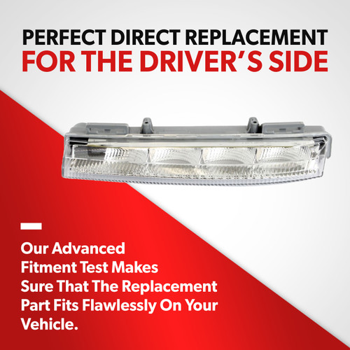 For 2012-2016 Mercedes-Benz C250 C300 C350 SLK250 Driving Light Lamp Driver Side (driver_side)