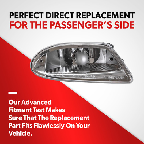 For 1998-05 Mercedes-Benz ML320 ML350 ML430 ML500 Fog Light Lamp Passenger Side (passenger_side)