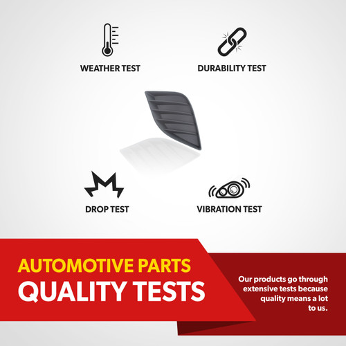 For 2014 2015 2016 Toyota Corolla Fog Light Lamp Cover Grille Trim Driver Side (replacement)