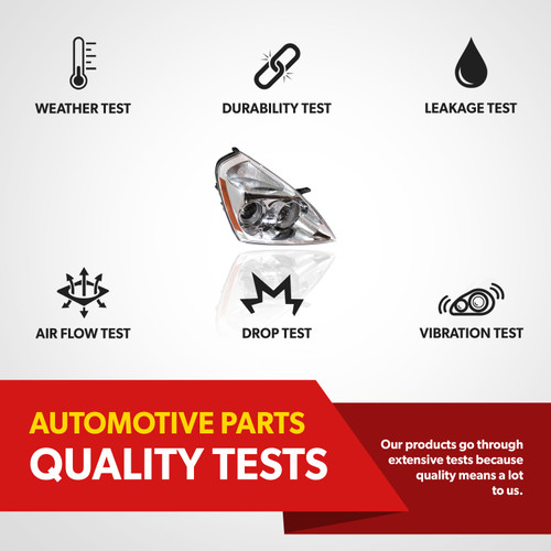 For 2008-12 Kia Sedona Mini Van Headlight Headlamp With New Bulb Passenger Side (replacement)