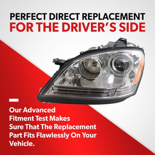 For 2006-2007 Mercedes-Benz ML320 ML350 ML500 ML63 Head Light Lamp Driver Side (driver_side)