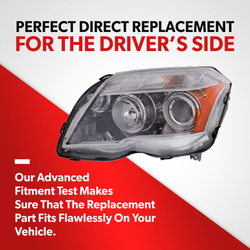 For 2010-2012 Mercedes-Benz GLK350 Certified Headlight Lamp Assembly Driver Side