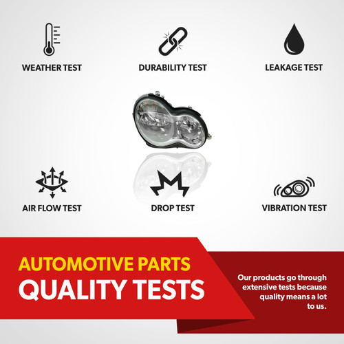 For 05 06 07 Mercedes-Benz C230 C240 C280 Headlight With New Bulb Passenger Side (certified / replacement)