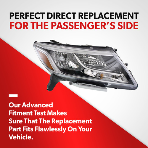 For 2013-2016 Nissan Pathfinder Sport Chrome Headlight Headlamp Passenger Side (passenger_side)