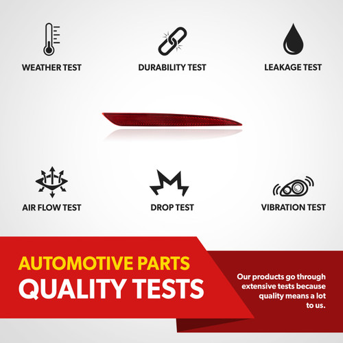 For 2013-16 Ford Fusion S SE Titanium Rear Bumper Reflector Light Passenger Side (replacement)