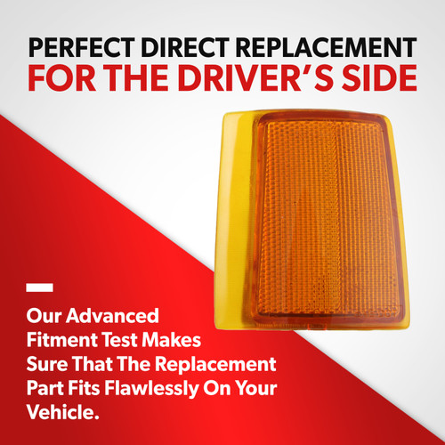 For 1994-2002 GMC Suburban Yukon Truck Side Marker Light Upper Left Driver Side (driver_side)