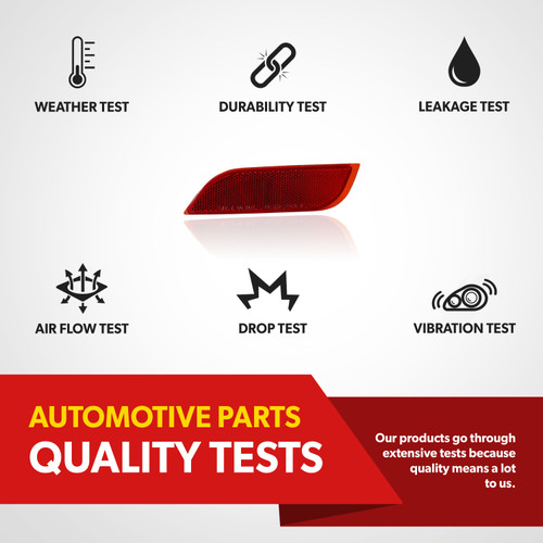 For 2008-16 Subaru Impreza 2013-14 WRX Rear Bumper Reflector Light Driver Side (certified / replacement)